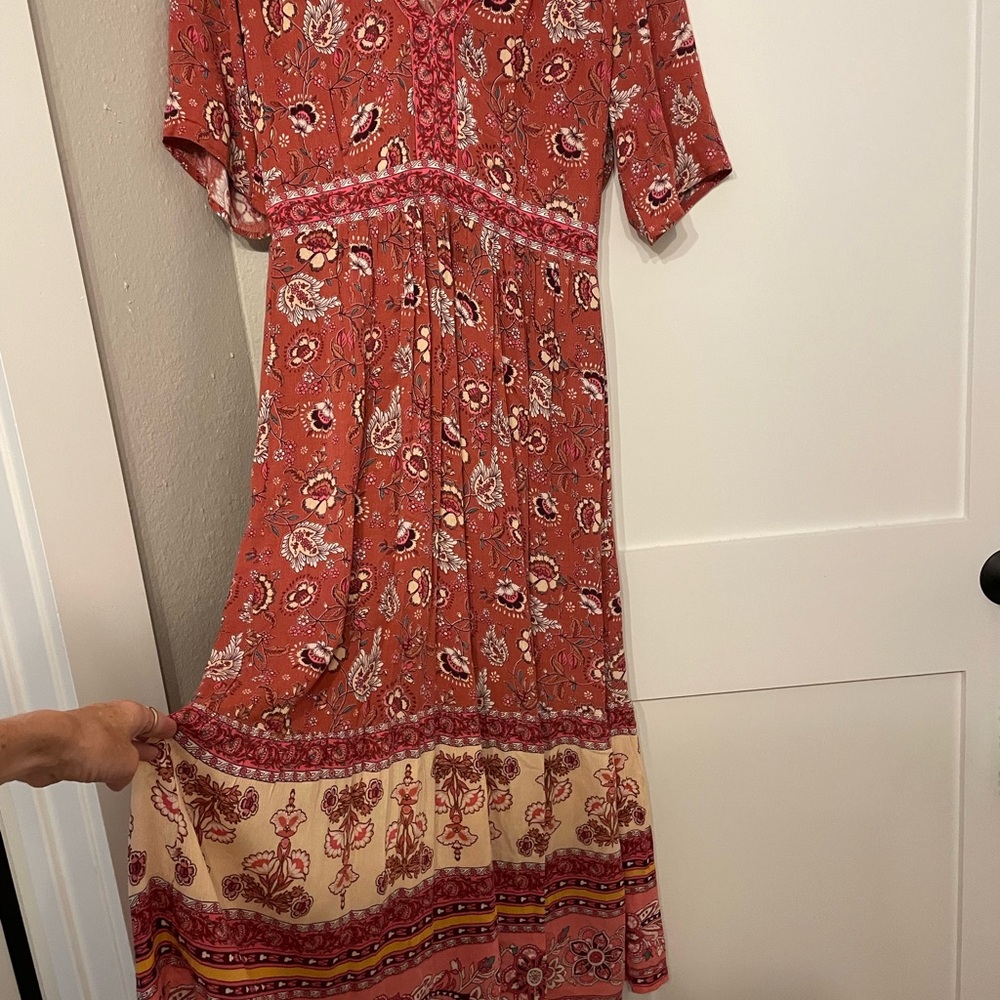 Floral V-Neck Dress in by Knox Rose - XS - Picture 4 of 6